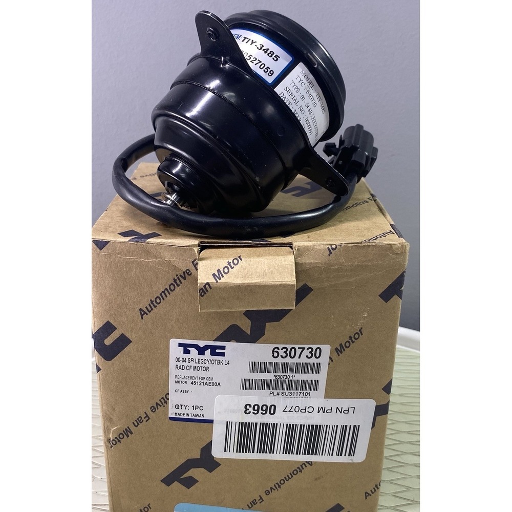 TYC Replacement Engine‎ Cooling Fan Motor Left 45121AE00A 2000-2004 Subaru NEW